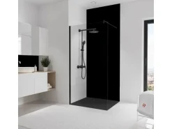 Schulte Duschrückwand DecoDesign Softtouch Mattschwarz 255x150cm