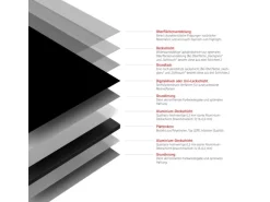 Schulte Duschrückwand DecoDesign Softtouch Mattschwarz 255x150cm