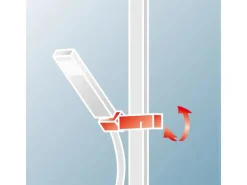 Schulte ExpressPlus Duschsystem Rain II Square mit Thermostat und Ablage