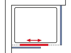 Schulte ExpressPlus Komplettduschkabine Ibiza Funktionsteil links 120x90x204cm