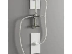 Schulte ExpressPlus Komplettdusche-Schiebetür Bali Mattschwarz 215 cm x 115 cm