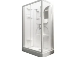 Schulte ExpressPlus Komplettduschkabine Malta Weiß klar hell 120x80x210 cm