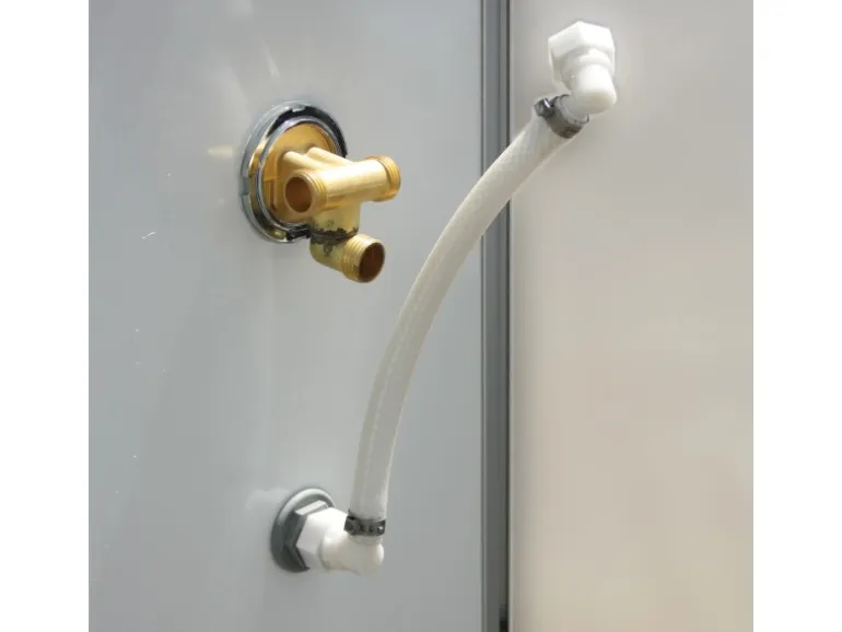 Schulte Komplettduschkabine Kreta II Alu-Natur Hellgrün 89x89x202 cm