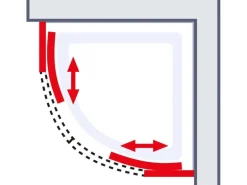Schulte Komplettduschkabine Rhodos mit Schiebetür Alu-Natur 85 x 85 x 225 cm