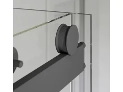 Schulte Komplettduschkabine Korsika mit Schiebetür Mattschwarz 120 x 80 x 220 cm