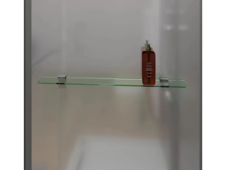 Schulte Komplettduschkabine Korsika mit Schiebetür Mattschwarz 120 x 80 x 220 cm