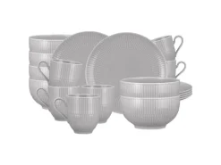 Seltmann Weiden Amina Frühstücks-Set 18-teilig Silbergrau