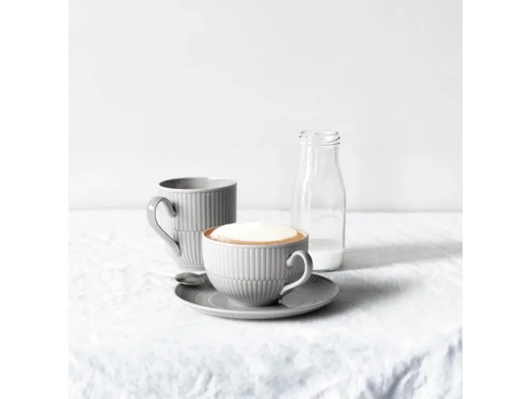 Seltmann Weiden Amina Milchkaffeetasse mit Untertasse 350 ml 6er Set Seladon