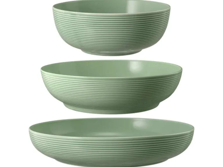 Seltmann Weiden Beat Coor Glaze Foodbowl Set 3-teilig Salbeigrün