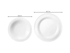 Seltmann Weiden Beat Coor Glaze Tafelservice 12-teilig Weiß