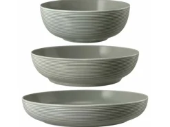 Seltmann Weiden Beat Coor Glaze Foodbowl Set 3-teilig Perlgrau