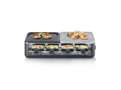 Severin Raclette-Grill RG 2366 Black Line Lite Naturstein & Grillfläche 1.300 W