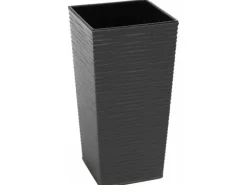 Siena Garden Pflanzgefäß Modern Nizza Graphit 25x25x46,5 cm