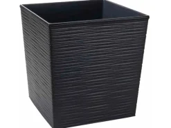 Siena Garden Pflanzgefäß Modern Biron Graphit 25x25x26 ,0cm