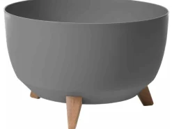 Siena Garden Pflanzgefäß Oslo Anthrazit Ø 40x25 cm