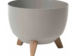 Siena Garden Pflanzgefäß Oslo Grau Ø 29x23 cm