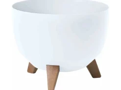 Siena Garden Pflanzgefäß Oslo Weiß Ø 47x26,5 cm