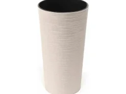 Siena Garden Pflanzgefäß Set 2 tlg. Eco Locon Weiß Ø 25 x 46,5 cm,  Ø 30 x 57 cm