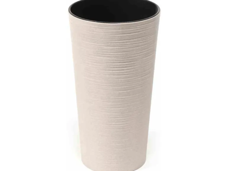 Siena Garden Pflanzgefäß Set 2 tlg. Eco Locon Weiß Ø 25 x 46,5 cm, Ø 30 x 57 cm