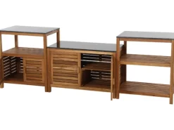 Siena Garden Riva Outdoor-Kitchen Mittelteil niedrig Dunkelgrau ca. 100x52x67 cm