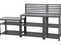 Siena Garden Riva Outdoor-Kitchen Mittelteil niedrig Dunkelgrau ca. 100x52x67 cm