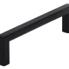 Siro Möbelgriff 2108 Metall Uni Schwarz Matt Lochabstand 96 mm