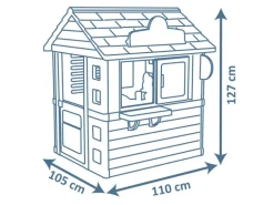 Smoby Spielhaus Sweety Corner 127 cm x 105 cm x 110 cm
