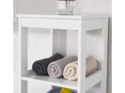 SoBuy Badregal mit 5 Ablagen Standregal Küchenregal Aufbewahrungsregal BZR14-W