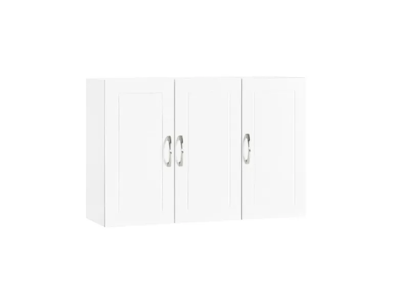 SoBuy Hängeschrank Badezimmerschrank mit Verstellbarem Regal 90x60x30cm Weiß FRG231-L-W