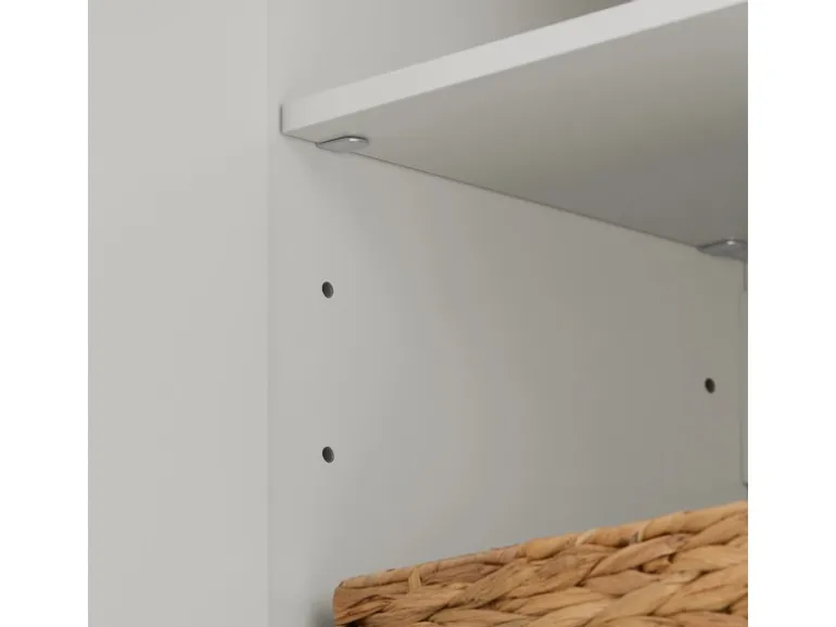 SoBuy Hängeschrank Badezimmerschrank mit Verstellbarem Regal 90x60x30cm Weiß FRG231-L-W