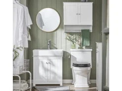 SoBuy Hängeschrank Badezimmerschrank Wandschrank Küchenschrank BZR84-W