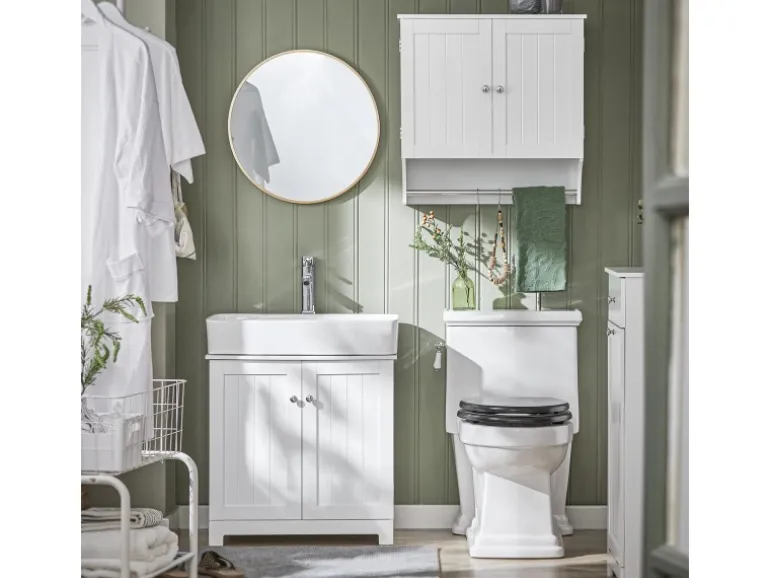 SoBuy Hängeschrank Badezimmerschrank Wandschrank Küchenschrank BZR84-W