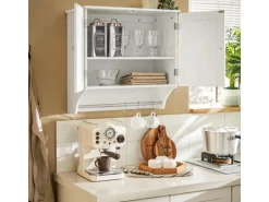 SoBuy Hängeschrank Badezimmerschrank Wandschrank Küchenschrank BZR84-W