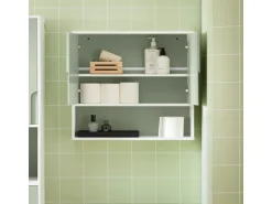 SoBuy Hängeschrank Badezimmerschrank Wandschrank Küchenschrank BZR140-GR