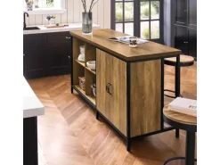 SoBuy Kücheninsel Freistehend Küchenschrank Sideboard 170x89x60cm KNL01-F