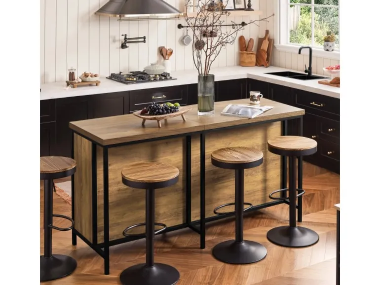 SoBuy Kücheninsel Freistehend Küchenschrank Sideboard 170x89x60cm KNL01-F