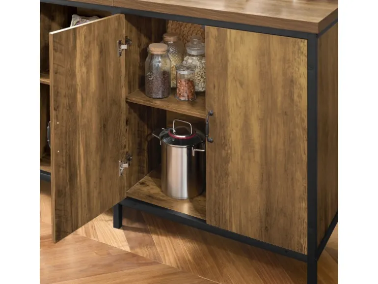 SoBuy Kücheninsel Freistehend Küchenschrank Sideboard 170x89x60cm KNL01-F