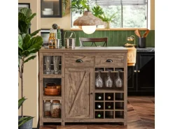 SoBuy Kücheninsel Freistehend Küchenschrank Sideboard Buffet Vintage SVW20-N