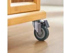SoBuy Kücheninsel Küchenwagen Küchenschrank Servierwagen Bambus 115cm FKW69-N