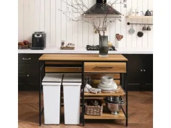 SoBuy Kücheninsel Sideboard Kommode Küchenschrank Flurschrank Vintage FSB71-PF