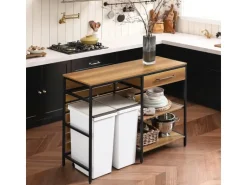 SoBuy Kücheninsel Sideboard Kommode Küchenschrank Flurschrank Vintage FSB71-PF