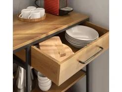 SoBuy Kücheninsel Sideboard Kommode Küchenschrank Flurschrank Vintage FSB71-PF