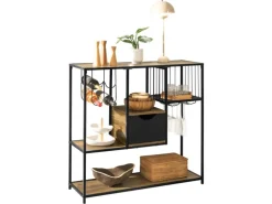 SoBuy Küchenregal Standregal Mikrowellenregal Küchenschrank Sideboard FSB56-F