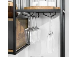 SoBuy Küchenregal Standregal Mikrowellenregal Küchenschrank Sideboard FSB56-F