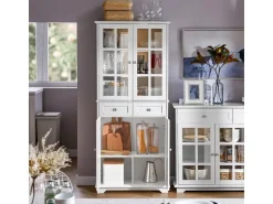 SoBuy Küchenschrank Hochschrank Badezimmerschrank Buffet Kommode FSB76-W