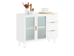 SoBuy Küchenschrank Kücheninsel Kommode Sideboard Bartisch Buffet FSB86-W