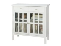 SoBuy Küchenschrank Kommode Sideboard Flurschrank Wohnzimmerschrank FSB23-W