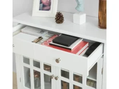 SoBuy Küchenschrank Kommode Sideboard Flurschrank Wohnzimmerschrank FSB23-W