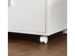 SoBuy Küchenschrank Mikrowellenschrank mit 2 Ablagen und 2 Türen FRG241-W