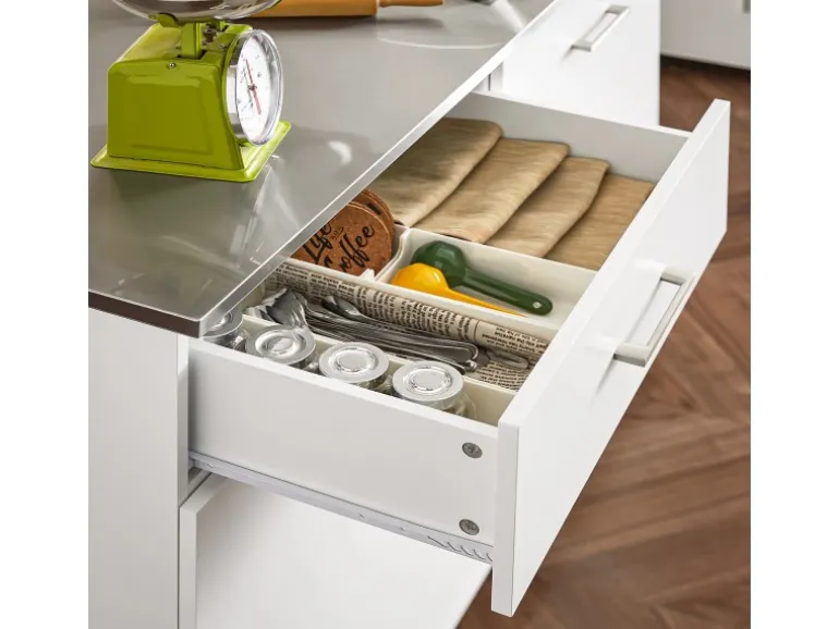 SoBuy Küchenwagen auf Rollen Kücheninsel Rollwagen Servierwagen Weiß FKW117-W